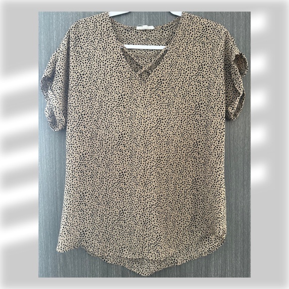 Maurices • Animal Print Dotted Shirt • Size S - Picture 1 of 7